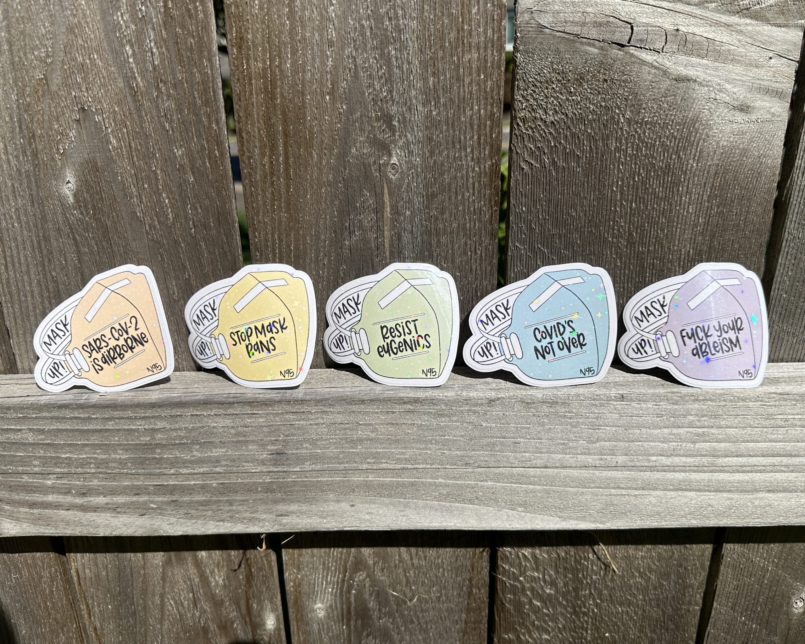 n95 mask stickers